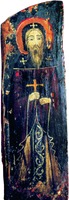 Коптский св. Шенуте. Икона (створа триптиха). XIX в. (Красный мон-рь, Египет)