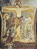 Аббат Епифаний перед Распятием. Роспись ц. Санта-Мария-ин-Инсула в аббатстве Сан-Винченцо-аль-Вольтуно близ Изернии. 2-я четв. IX в.