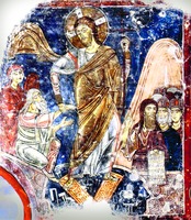 «Сошествие во ад». Роспись кельи прп. Неофита в Енклистре мон-ря. 1183 г. Мастер Феодор Апсевд