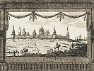 Симонов мон-рь. Гравюра П. Пикара. Между 1707 и 1715 гг.  