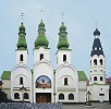 Кафедральный собор в честь Почаевской иконы Божией Матери в Мукачеве. 1993 г. Фотография. 2015 г.