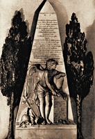 Надгробие М. М. Голицына. 1774 г. Скульптор Ж. А. Гудон (Голицынская усыпальница, Донской мон-рь)