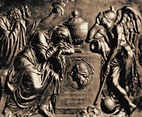 Рельеф надгробия П. И. Мелиссино. 1800 г. Скульптор М. И. Козловский (Лазаревская усыпальница, Александро-Невская лавра)