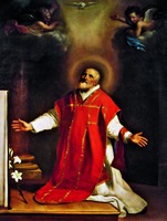 Католич. св. Филиппо Нери. 1656 г. Худож. Гверчино (Гос. музей Сан-Морино)