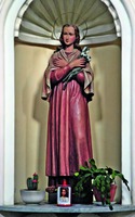 Св. Мария Горетти. Скульптура в ц. Благовещения в Маратеа, Италия. 2015 г. Скульптор Х. Луис