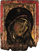 Икона Божией Матери Кафрептис (Зерцало). Кон. XII в. (Мон-рь Дионисиат, Афон)