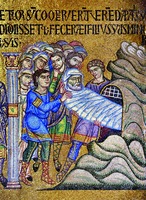 Погребение Ноя. Мозаика собора Сан-Марко в Венеции. XIII в.