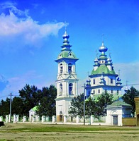 Воскресенский собор в Петрозаводске (до 1875 г. Свято-Духовский собор). 1799–1800 гг. Сгорел в 1924 г. Фотография. 1915 г. Фо-то: С. М. Прокудин-Горский