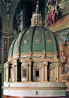 Модель купола базилики ап. Петра. 1561 г. Архит. Микеланджело (Музей строительства собора св. Петра, Ватикан)