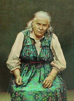 Блж. Параскева Дивеевская. Хромолитография. 1906 г.
