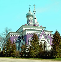 Церковь святых Космы и Дамиана в с. Локно Палкинского р-на. 1900–1909 гг. Фотография. 2020 г. Фото: Л. А. Громова