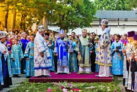 Праздник Успения Пресв. Богородицы в Псково-Печерском мон-ре. Фотография. 2019 г. Фото: pskov-eparhia.ru