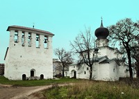 Церковь Успения Пресв. Богородицы с Пароменья со звонницей. 1521 г. Фотография. 2014 г. Фото: А. С. Зверев