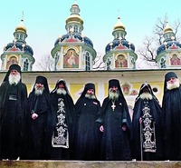 Монахи — участники Великой Отечественной войны. Фотография. 1985 г.