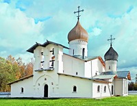 Церковь Св. Троицы в с. Доможирка Гдовского р-на. 60-е — 70-е гг. XVI в. Фотография. 2019 г. Фото: иерей Дмитрий Понома-рёв