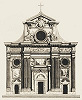 Западный фасад. Гравюра Б. С. Грилли. 1733 г.