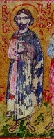 Мч. Савва Готский. Миниатюра из греко-груз. рукописи. XVв. (РНБ О.I. 58. Л. 110)