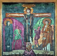 Распятие Христово. Фреска. Между 741–752 гг.
