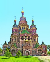 Петропавловский собор в Петергофе. 1894–1905 гг. Архит. Н. В. Султанов. Фотография. 2017 г. Фото: З. А. Зверева