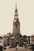 Лютеранская кирха Св. Марии в Саратове. 1877–1879 гг. Архит. К. Тиден. Фотография. Нач. XX в.