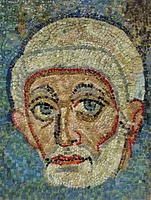 Ап. Петр. Фрагмент мозаики триумфальной арки. Между 440 и 450 гг. (Гроты Ватикана)