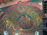 Коронование Богоматери, с предстоящими святыми и ангелами. Мозаика конхи алтарной апсиды. 1295 г. Мастер Я. Торрити Фото: В. Е. Сусленков