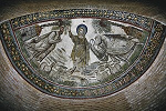 «Передача закона» (Traditio legis). Мозаика в конхе юго-вост. апсиды. 3-я четв. IV в. (?) Фото: И. А. Орецкая