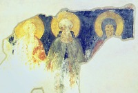 Фрагмент росписи преграды собора Рождества Пресв. Богородицы. XV в. Фотография. 2007 г.