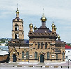 Единоверческая ц. в честь Покрова Пресв. Богородицы (ныне Крестовоздвиженская) в Хвалынске. 1906–1914 гг. Архит. Ю. Н. Терликов. Фотография. 2018 г.
