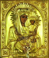 Руденская икона Божией Матери. Сер. XIX в. (ц. Рождества Пресв. Богородицы в Крылатском, Москва)