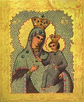 Аксайская икона Божией Матери. Хромолитография Е. И. Фесенко. Одесса, 1890 г.