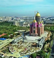 Патриарший собор во имя ап. Андрея Первозванного и в честь Вознесения Господня (Собор спасения нации). Фотография. 2020 г. Фото: MIHAIL / Wikimedia Commons