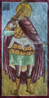 Мч. Христофор Ликийский. Роспись зап. стороны северо-зап. столпа Успенского собора. 2-я пол. XVI в. — ок. 1605 г. Фото: В. Е. Сусленков