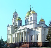 Кафедральный собор во имя блгв. вел. кн. Александра Невского в Симферополе. 2003–2021 гг. Фотография. 2015 г. Фото: Fastboy / Wikimedia Commons