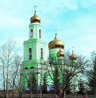 Кафедральный собор во имя прп. Максима Исповедника в Краснотурьинске. 1844–1852 гг. Фотография. 10-е гг. XXI в. Фото: серов-епархия.рф