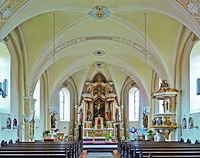 Интерьер ц. мучеников Сергия и Вакха в Кройцебре. Фотография. 2019 г. Фото: ErwinMeier / Wikimedia Commons