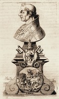 Сергий III, папа Римский. Гравюра в кн.: Palazzi G. Gesta pontificum romanorum a sancto Petro. Venezia, 1688. T. 2. P. 89 (РГБ)