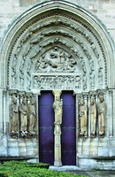 Северный портал собора Сен-Дени (т. н. портал Валуа). XII в. Фотография. 2010 г. Фото: В. А. Заварицкая