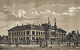 Резиденция Сербского патриарха в Сремски-Карловци. Литография. Ок. 1890 г. 