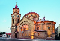 Кафедральный собор епархии Дакии Феликс РумПЦ в г. Вршац. 1910–1912 гг.. Фотография. 2012 г. Фото: Jorge Láscar / flickr.com