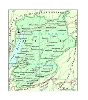 Северобайкая и Сосново-Озерная епархия. Карта