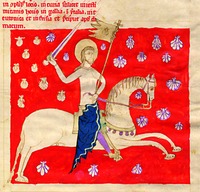 Св. Иаков Мавроборец. Миниатюра из Liber S. Iacobi. 1325 г. (Salamanca. Bibl. Universitaria. 2631. Fol. 120r)