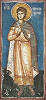 Мч. Севастиан. Роспись ц. Вознесения мон-ря Дечаны. Ок. 1348–1350 гг. Фото: BLAGO UFund USA / Serbia