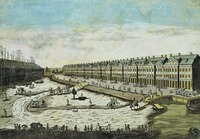 Здание Двенадцати коллегий. 1722–1742 гг. Архит. Д. А. Трезини. Гравюра. Сер. XVIII в.