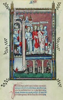 Миниатюра из Жития св. Дионисия. 1317 г. (Paris. fr. 2090–2092. Fol. 37v)