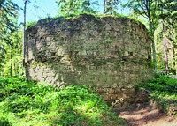 Фрагменты апсиды ц. Успения Пресв. Богородицы старого скита Нифонта. Фото: Э. Драгнев