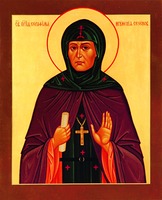 Прп. Серафима, игум. Сезёновская. Икона. 10-е гг. XXI в. (Иоанно-Казанский Сезёновский мон-рь)