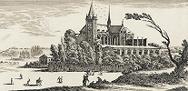 Аббатство Сен-Виктор в Париже. Гравюра. Худож. И. Сильвестр. 70-е гг. XVII в.