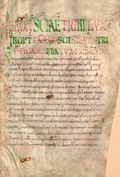 «Деяния Сильвестра». Лист из Кодекса Вельзера. Сер. VIII в. (Monac. Clm. 3514 Fol. I)