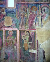 Победа св. Сильвестра над драконом. Роспись ц. Сан-Сильвестро в Тиволи близ Рима. 10-е гг. XIII в. Фото: Lalupa/Wikimedia Commons